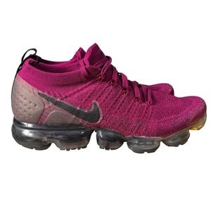Nike Air VaporMax 2.0 Flyknit Fuchsia Flash Pink Black 942843-603 Womens 10